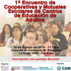 Córdoba: Primer encuentro de cooperativas y mutuales escolares para ...